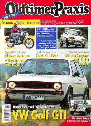 Deckblatt Oldtimer Praxis (10/2002)